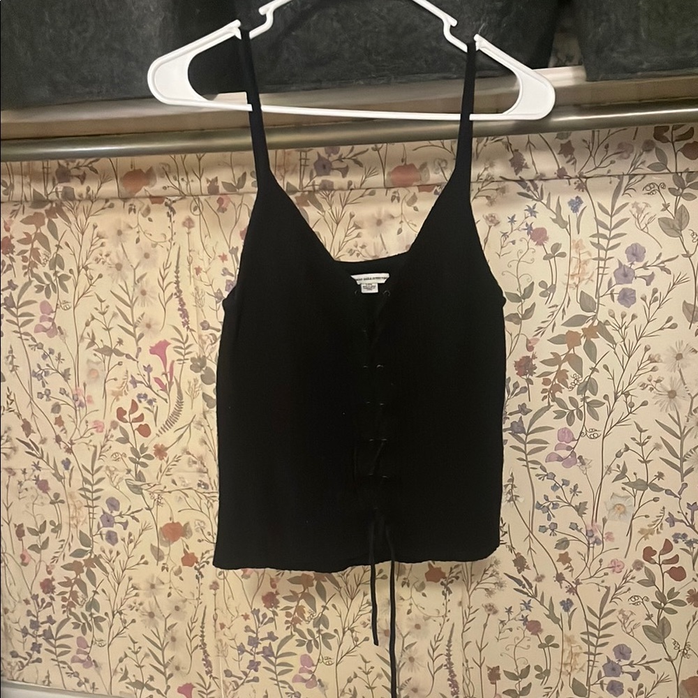 Casual Black Women's Tank Top